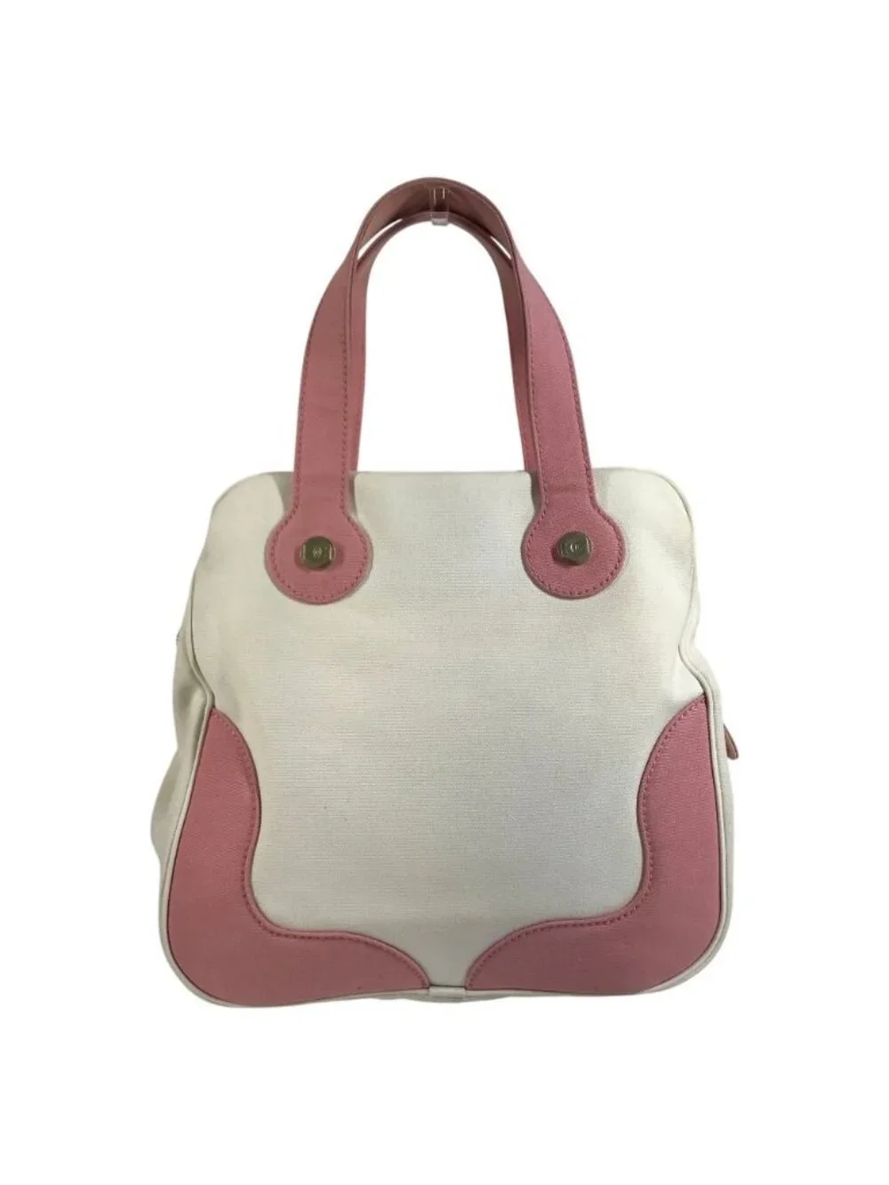 Chanel Handbag CC Logo Marshmallow Canvas Pink